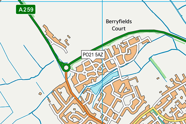 PO21 5AZ map - OS VectorMap District (Ordnance Survey) PO21 5AZ map - OS VectorMap District (Ordnance Survey)