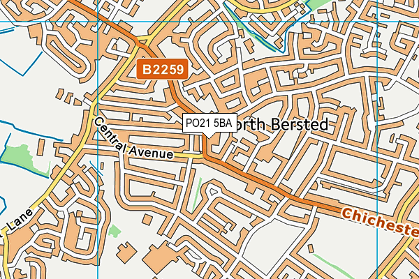PO21 5BA map - OS VectorMap District (Ordnance Survey) PO21 5BA map - OS VectorMap District (Ordnance Survey)