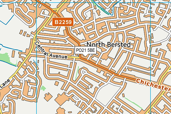 PO21 5BE map - OS VectorMap District (Ordnance Survey) PO21 5BE map - OS VectorMap District (Ordnance Survey)