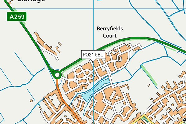 PO21 5BL map - OS VectorMap District (Ordnance Survey) PO21 5BL map - OS VectorMap District (Ordnance Survey)
