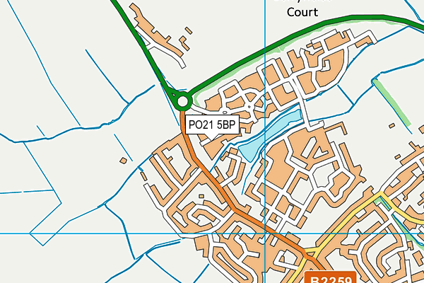 PO21 5BP map - OS VectorMap District (Ordnance Survey) PO21 5BP map - OS VectorMap District (Ordnance Survey)