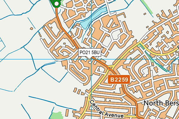 PO21 5BU map - OS VectorMap District (Ordnance Survey) PO21 5BU map - OS VectorMap District (Ordnance Survey)