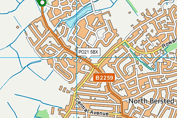 PO21 5BX map - OS VectorMap District (Ordnance Survey) PO21 5BX map - OS VectorMap District (Ordnance Survey)