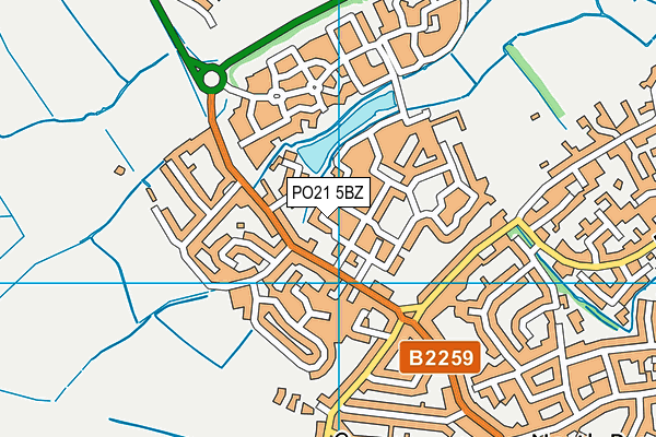 PO21 5BZ map - OS VectorMap District (Ordnance Survey) PO21 5BZ map - OS VectorMap District (Ordnance Survey)