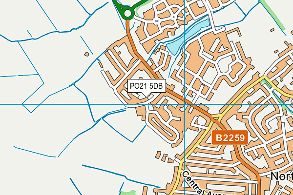 PO21 5DB map - OS VectorMap District (Ordnance Survey) PO21 5DB map - OS VectorMap District (Ordnance Survey)