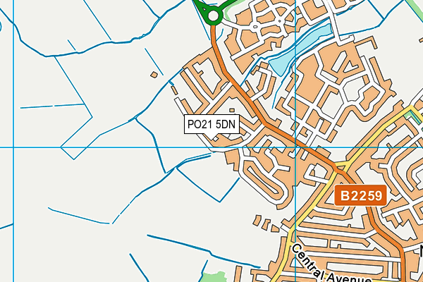 PO21 5DN map - OS VectorMap District (Ordnance Survey) PO21 5DN map - OS VectorMap District (Ordnance Survey)