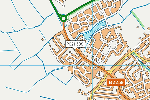 PO21 5DS map - OS VectorMap District (Ordnance Survey) PO21 5DS map - OS VectorMap District (Ordnance Survey)