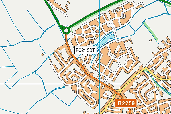 PO21 5DT map - OS VectorMap District (Ordnance Survey) PO21 5DT map - OS VectorMap District (Ordnance Survey)