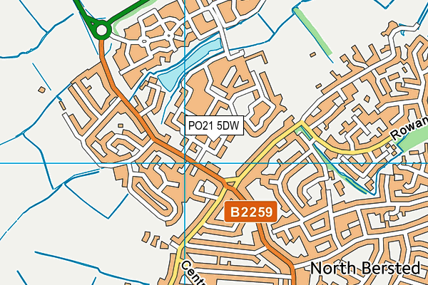 PO21 5DW map - OS VectorMap District (Ordnance Survey) PO21 5DW map - OS VectorMap District (Ordnance Survey)
