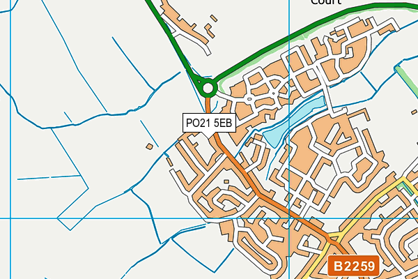 PO21 5EB map - OS VectorMap District (Ordnance Survey) PO21 5EB map - OS VectorMap District (Ordnance Survey)