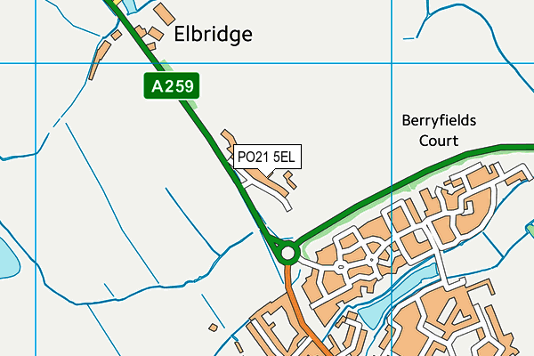 PO21 5EL map - OS VectorMap District (Ordnance Survey) PO21 5EL map - OS VectorMap District (Ordnance Survey)