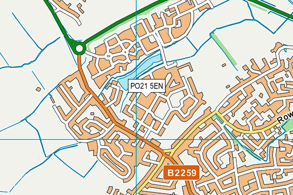 PO21 5EN map - OS VectorMap District (Ordnance Survey) PO21 5EN map - OS VectorMap District (Ordnance Survey)