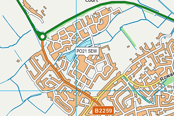 PO21 5EW map - OS VectorMap District (Ordnance Survey) PO21 5EW map - OS VectorMap District (Ordnance Survey)