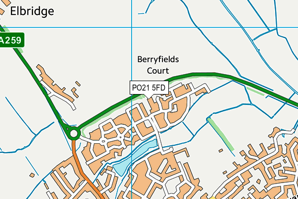 PO21 5FD map - OS VectorMap District (Ordnance Survey) PO21 5FD map - OS VectorMap District (Ordnance Survey)