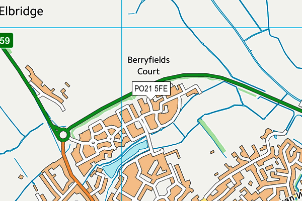 PO21 5FE map - OS VectorMap District (Ordnance Survey) PO21 5FE map - OS VectorMap District (Ordnance Survey)