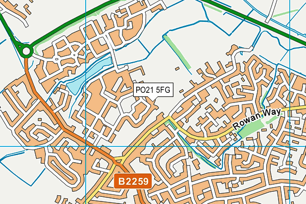 PO21 5FG map - OS VectorMap District (Ordnance Survey) PO21 5FG map - OS VectorMap District (Ordnance Survey)