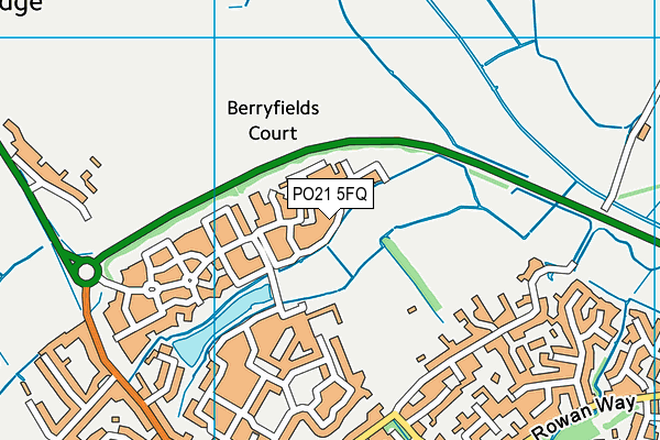 PO21 5FQ map - OS VectorMap District (Ordnance Survey)