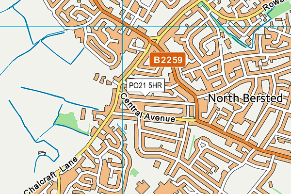 PO21 5HR map - OS VectorMap District (Ordnance Survey) PO21 5HR map - OS VectorMap District (Ordnance Survey)