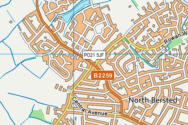 PO21 5JF map - OS VectorMap District (Ordnance Survey) PO21 5JF map - OS VectorMap District (Ordnance Survey)