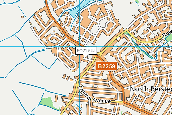 PO21 5UJ map - OS VectorMap District (Ordnance Survey) PO21 5UJ map - OS VectorMap District (Ordnance Survey)