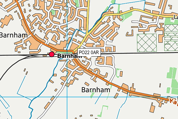PO22 0AR map - OS VectorMap District (Ordnance Survey) PO22 0AR map - OS VectorMap District (Ordnance Survey)