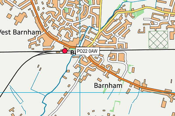 PO22 0AW map - OS VectorMap District (Ordnance Survey) PO22 0AW map - OS VectorMap District (Ordnance Survey)