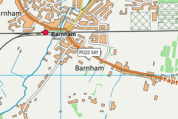 PO22 0AY map - OS VectorMap District (Ordnance Survey) PO22 0AY map - OS VectorMap District (Ordnance Survey)