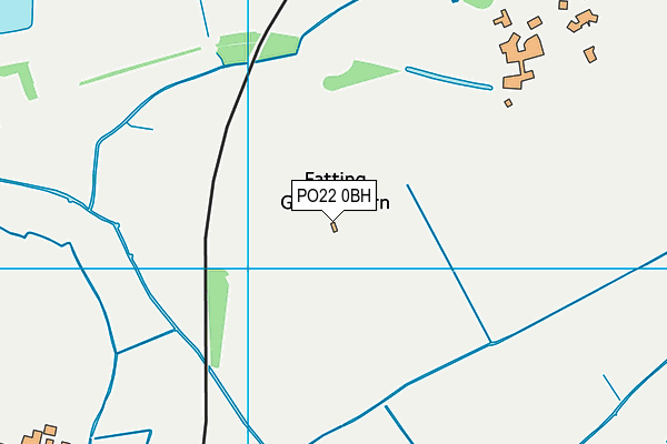 PO22 0BH map - OS VectorMap District (Ordnance Survey) PO22 0BH map - OS VectorMap District (Ordnance Survey)