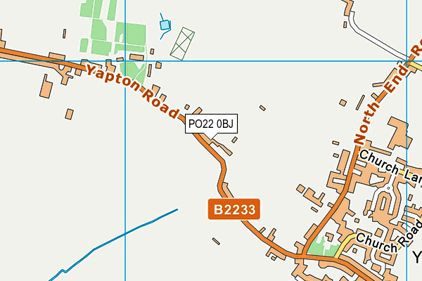 PO22 0BJ map - OS VectorMap District (Ordnance Survey) PO22 0BJ map - OS VectorMap District (Ordnance Survey)