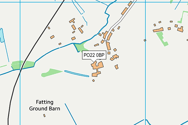 PO22 0BP map - OS VectorMap District (Ordnance Survey) PO22 0BP map - OS VectorMap District (Ordnance Survey)