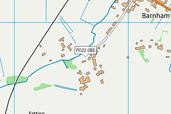 PO22 0BS map - OS VectorMap District (Ordnance Survey) PO22 0BS map - OS VectorMap District (Ordnance Survey)
