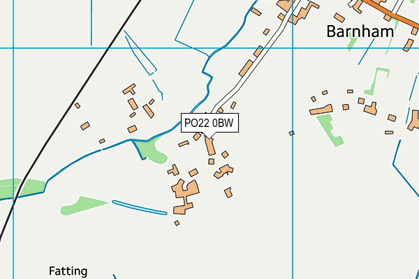 PO22 0BW map - OS VectorMap District (Ordnance Survey) PO22 0BW map - OS VectorMap District (Ordnance Survey)