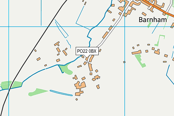 PO22 0BX map - OS VectorMap District (Ordnance Survey) PO22 0BX map - OS VectorMap District (Ordnance Survey)