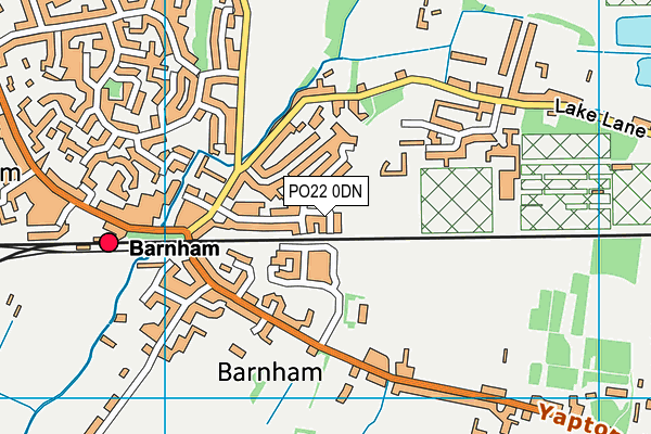 PO22 0DN map - OS VectorMap District (Ordnance Survey) PO22 0DN map - OS VectorMap District (Ordnance Survey)