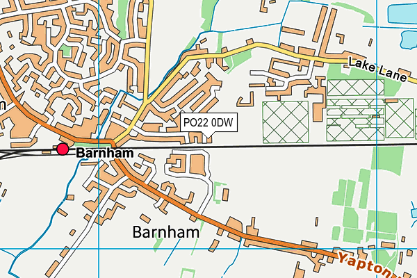 PO22 0DW map - OS VectorMap District (Ordnance Survey) PO22 0DW map - OS VectorMap District (Ordnance Survey)