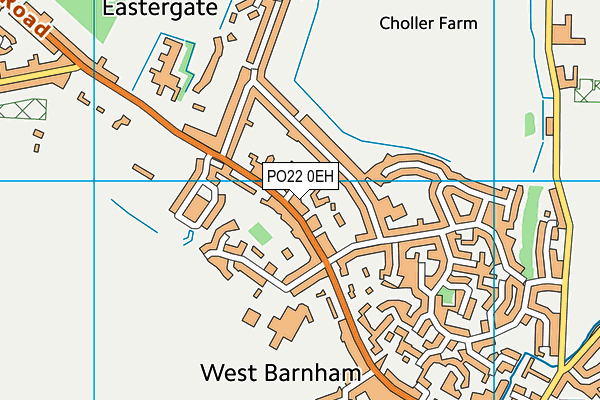 PO22 0EH map - OS VectorMap District (Ordnance Survey) PO22 0EH map - OS VectorMap District (Ordnance Survey)