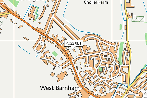 PO22 0ET map - OS VectorMap District (Ordnance Survey) PO22 0ET map - OS VectorMap District (Ordnance Survey)