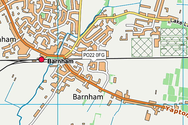 PO22 0FG map - OS VectorMap District (Ordnance Survey) PO22 0FG map - OS VectorMap District (Ordnance Survey)