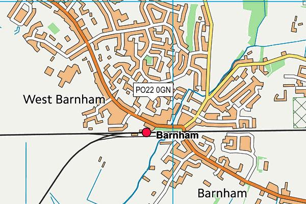 PO22 0GN map - OS VectorMap District (Ordnance Survey) PO22 0GN map - OS VectorMap District (Ordnance Survey)