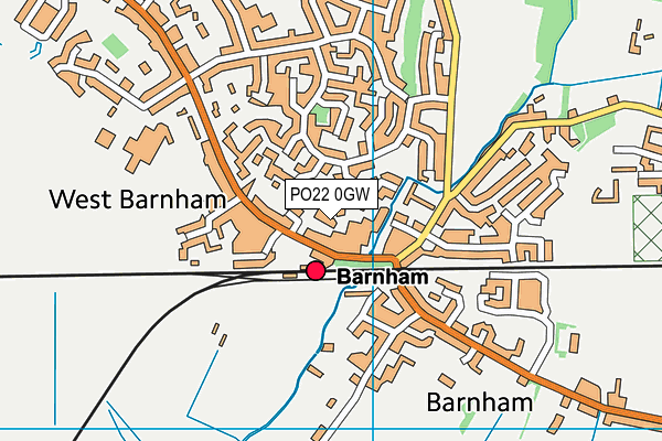 PO22 0GW map - OS VectorMap District (Ordnance Survey) PO22 0GW map - OS VectorMap District (Ordnance Survey)