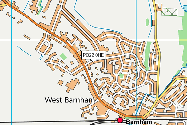 PO22 0HE map - OS VectorMap District (Ordnance Survey) PO22 0HE map - OS VectorMap District (Ordnance Survey)