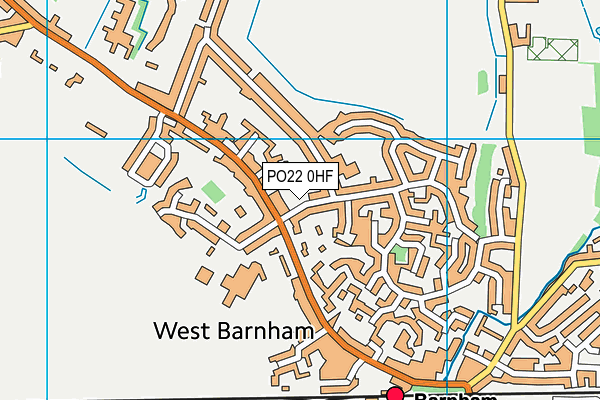 PO22 0HF map - OS VectorMap District (Ordnance Survey) PO22 0HF map - OS VectorMap District (Ordnance Survey)