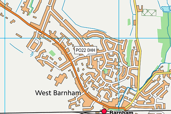PO22 0HH map - OS VectorMap District (Ordnance Survey) PO22 0HH map - OS VectorMap District (Ordnance Survey)