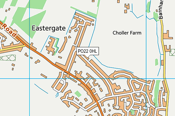 PO22 0HL map - OS VectorMap District (Ordnance Survey) PO22 0HL map - OS VectorMap District (Ordnance Survey)