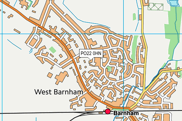 PO22 0HN map - OS VectorMap District (Ordnance Survey) PO22 0HN map - OS VectorMap District (Ordnance Survey)