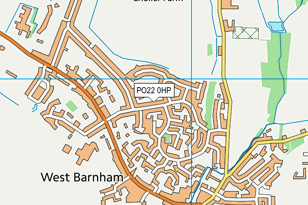 PO22 0HP map - OS VectorMap District (Ordnance Survey) PO22 0HP map - OS VectorMap District (Ordnance Survey)