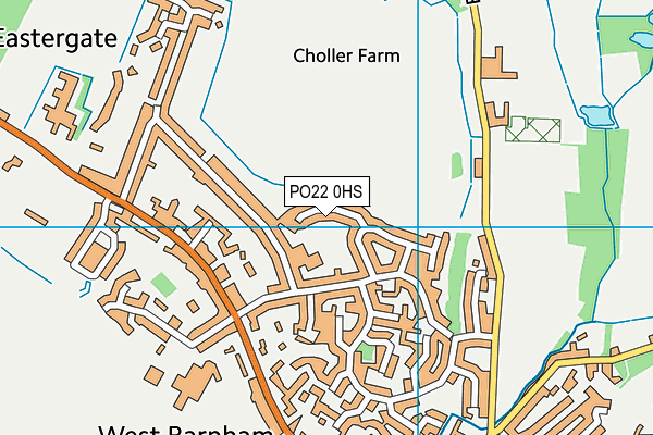 PO22 0HS map - OS VectorMap District (Ordnance Survey) PO22 0HS map - OS VectorMap District (Ordnance Survey)