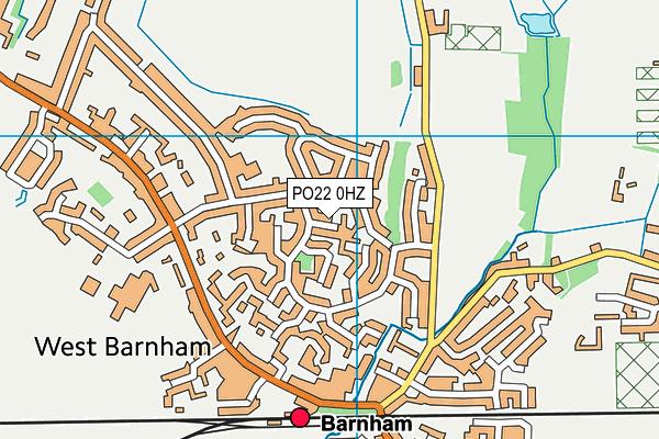 PO22 0HZ map - OS VectorMap District (Ordnance Survey) PO22 0HZ map - OS VectorMap District (Ordnance Survey)