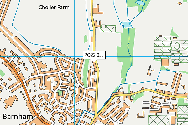 PO22 0JJ map - OS VectorMap District (Ordnance Survey) PO22 0JJ map - OS VectorMap District (Ordnance Survey)