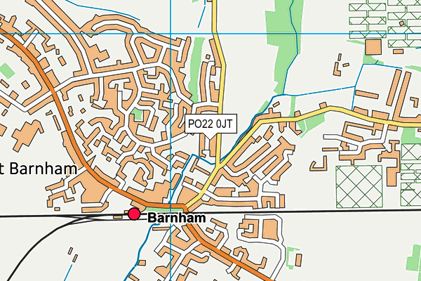 PO22 0JT map - OS VectorMap District (Ordnance Survey) PO22 0JT map - OS VectorMap District (Ordnance Survey)